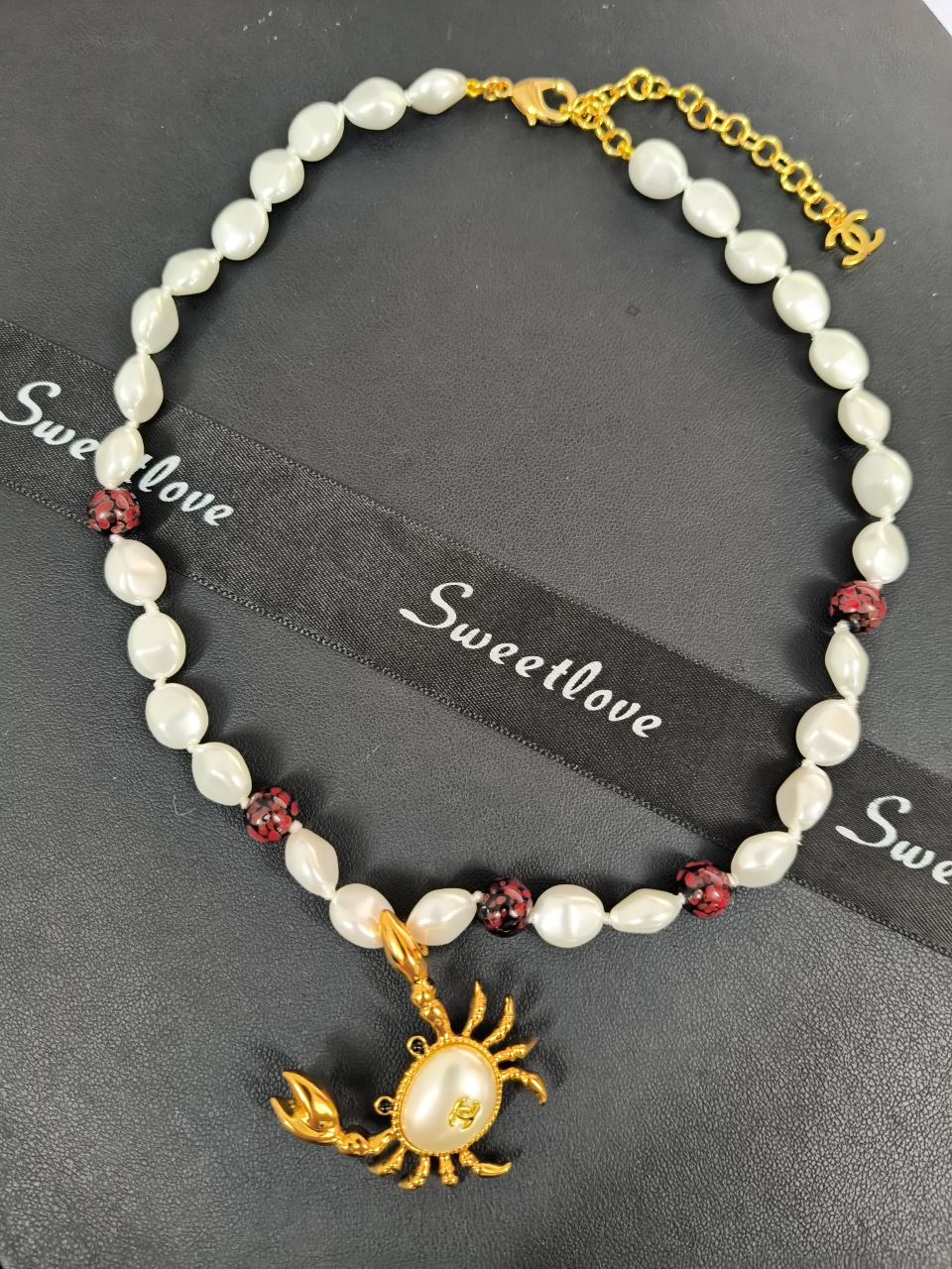 Cluster Pearl Necklace