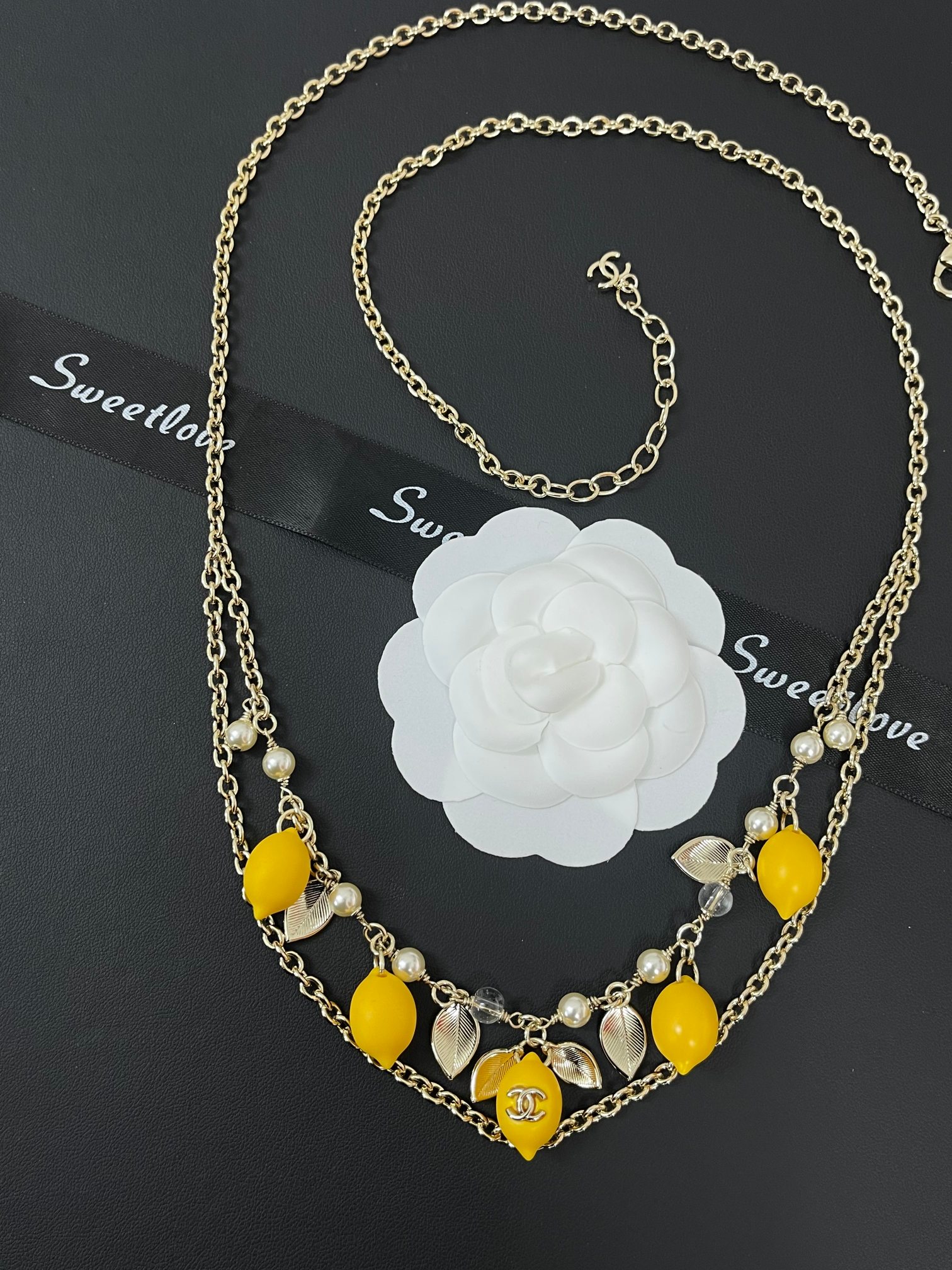 Lemon & Pearl Layered Necklace